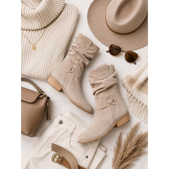 Josephine | Slouchy Block-Heel Ankle Boots