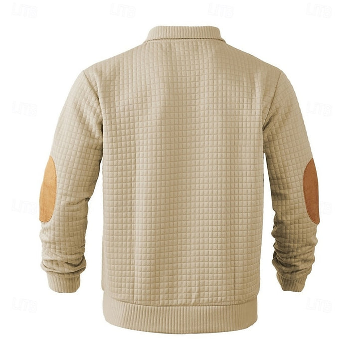 Sawyer | Textured Stand-Collar Pullover