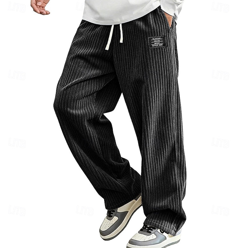 Nash | Relaxed Ribbed Drawstring Trousers