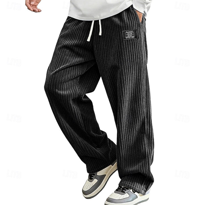 Nash | Relaxed Ribbed Drawstring Trousers