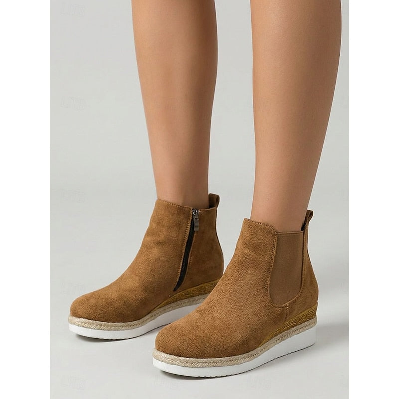 Ottilie | Wedge Chelsea Ankle Boots