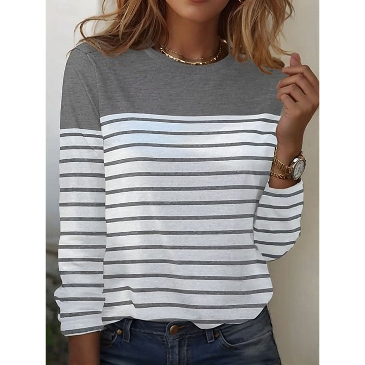 Adriana | Striped Long-Sleeve Top
