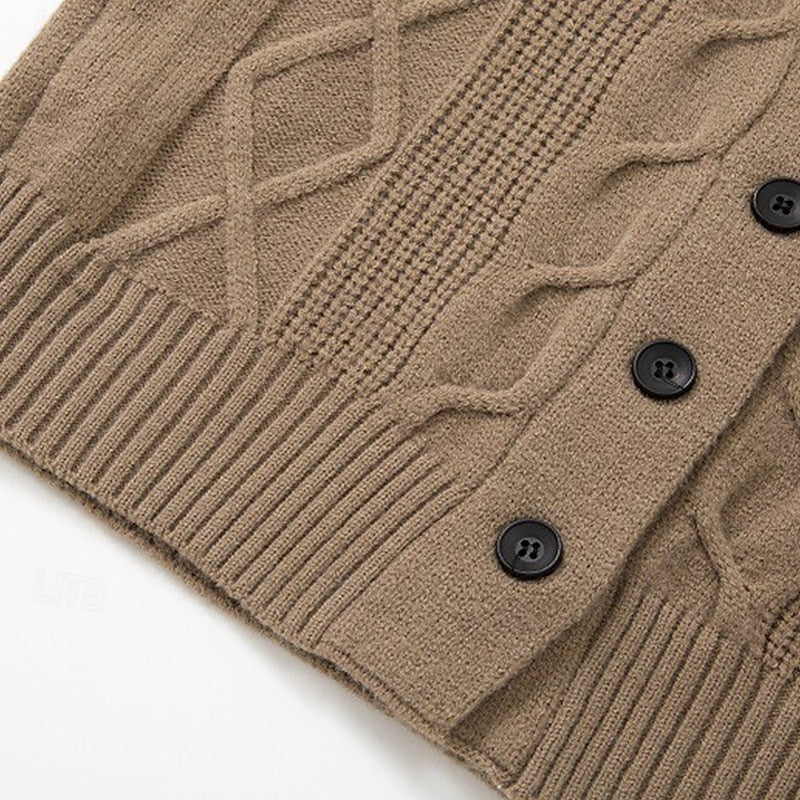 Garrick | Shawl-Collar Button-Up Cardigan