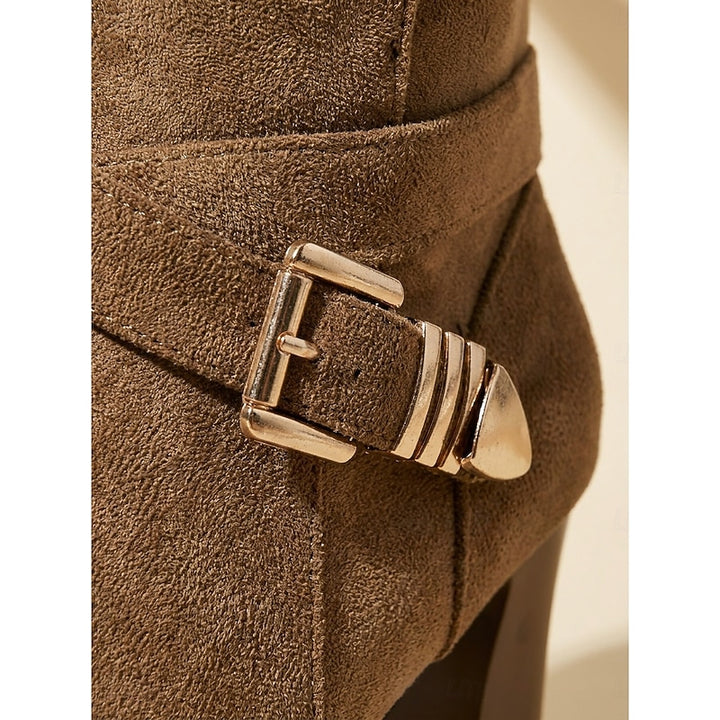Mabel | Buckle-Strap Heeled Ankle Boots