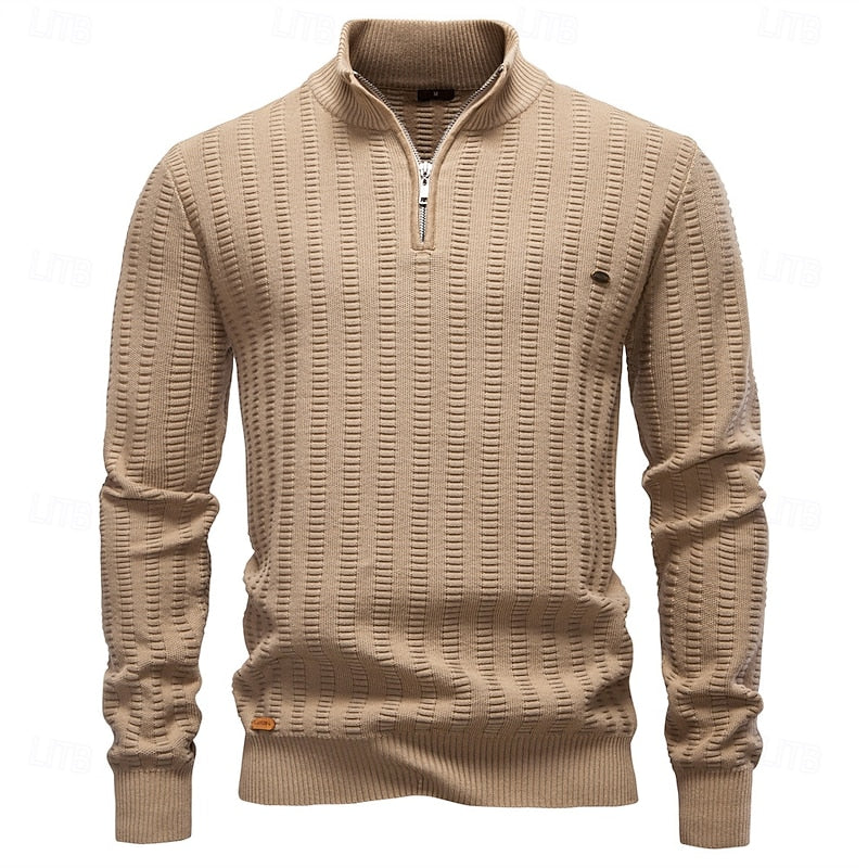 Wilfred | Textured Half-Zip Pullover