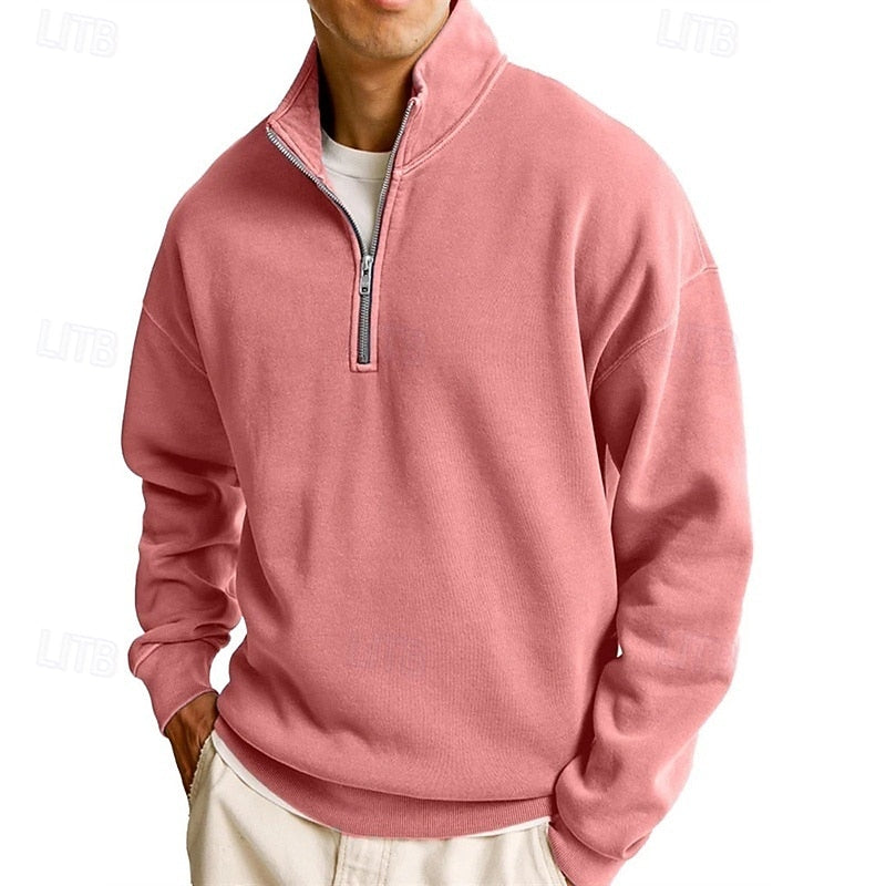 Sutton | Quarter-Zip Stand-Collar Sweatshirt