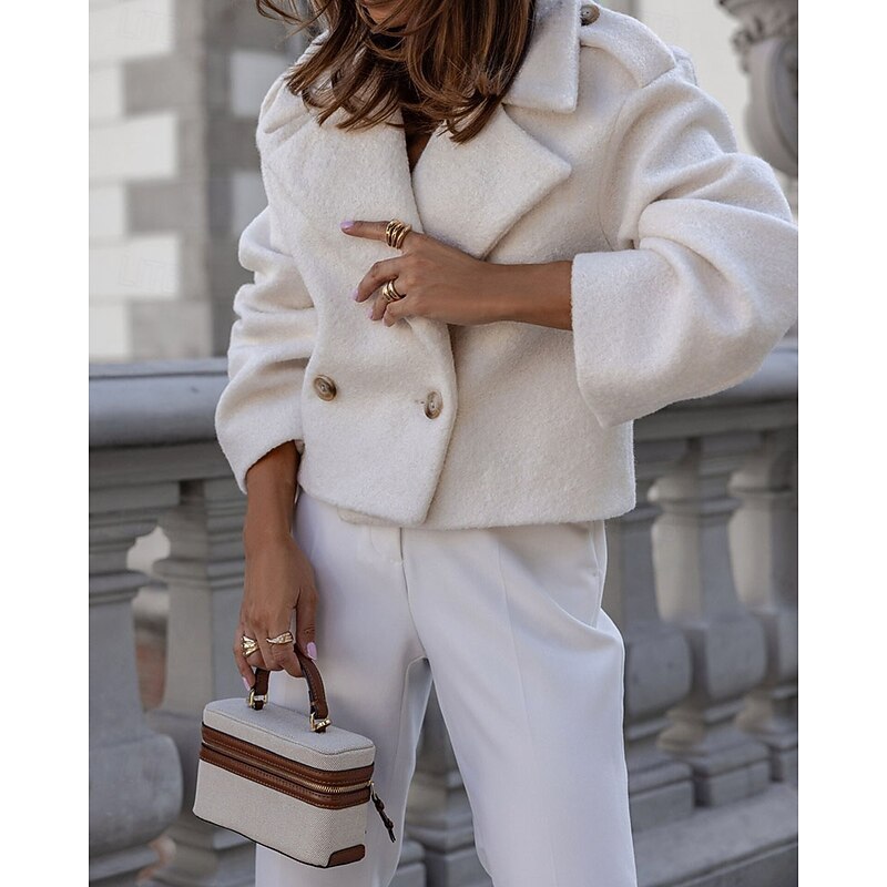 Marlowe | Cropped Double-Breasted Coat