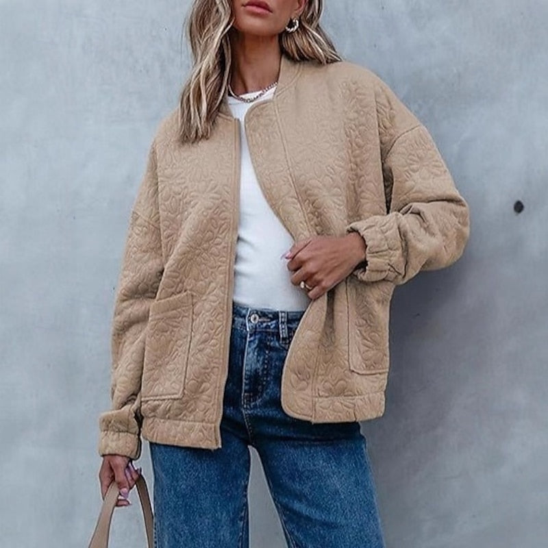 Harriet | Quilted Floral Bomber Jacket