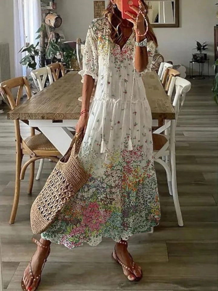 Poppy | Boho V-Neck Summer Dress