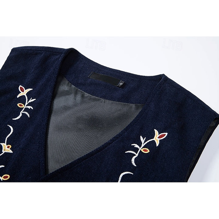 Jonah | Embroidered Floral Waistcoat