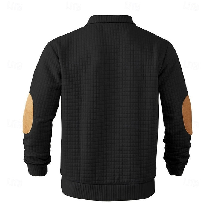 Sawyer | Textured Stand-Collar Pullover