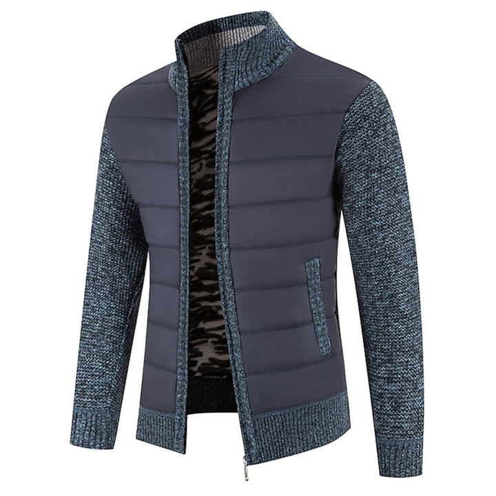 Gregory | Zip-Up Stand Collar Cardigan