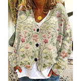 Greta | Floral Open-Front Cardigan