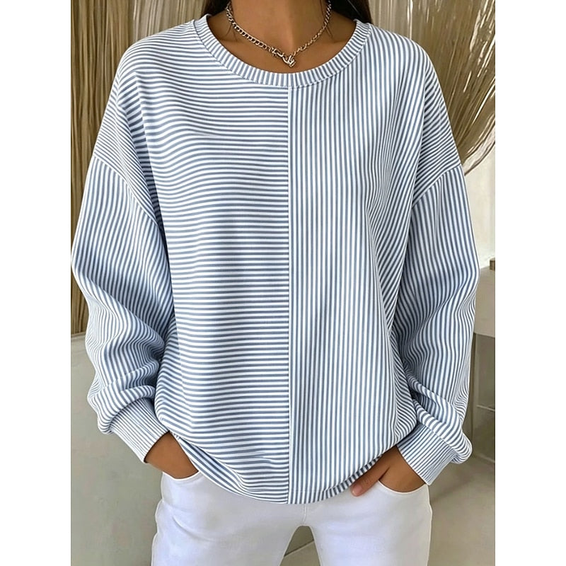 Delia | Relaxed Striped Top