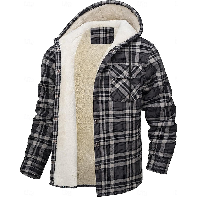 Graham | Hooded Check Shirt Jacket
