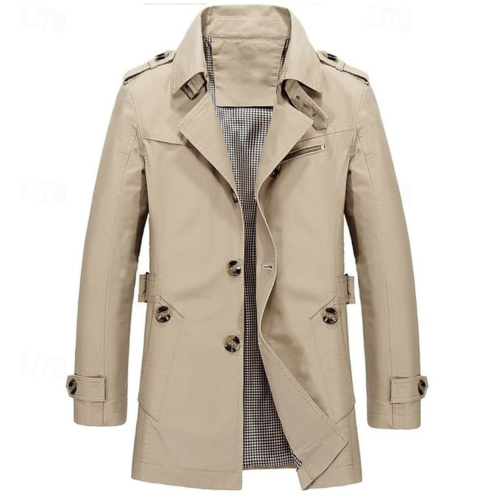 Caleb | Tailored Single-Breasted Trench Coat