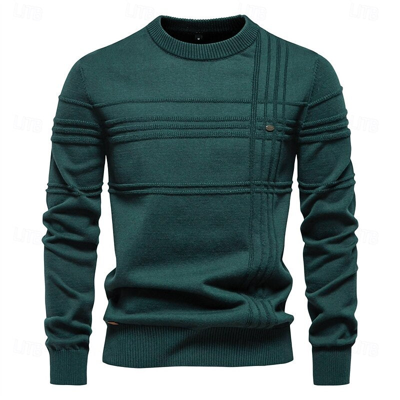 Hamish | Textured Crewneck Jumper