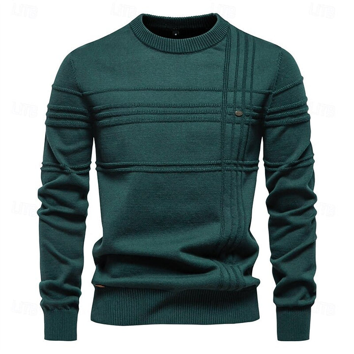 Hamish | Textured Crewneck Jumper