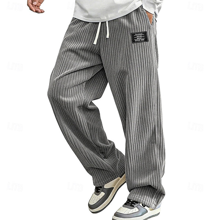 Nash | Relaxed Ribbed Drawstring Trousers