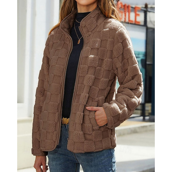 Rosabel | Textured Stand-Collar Jacket