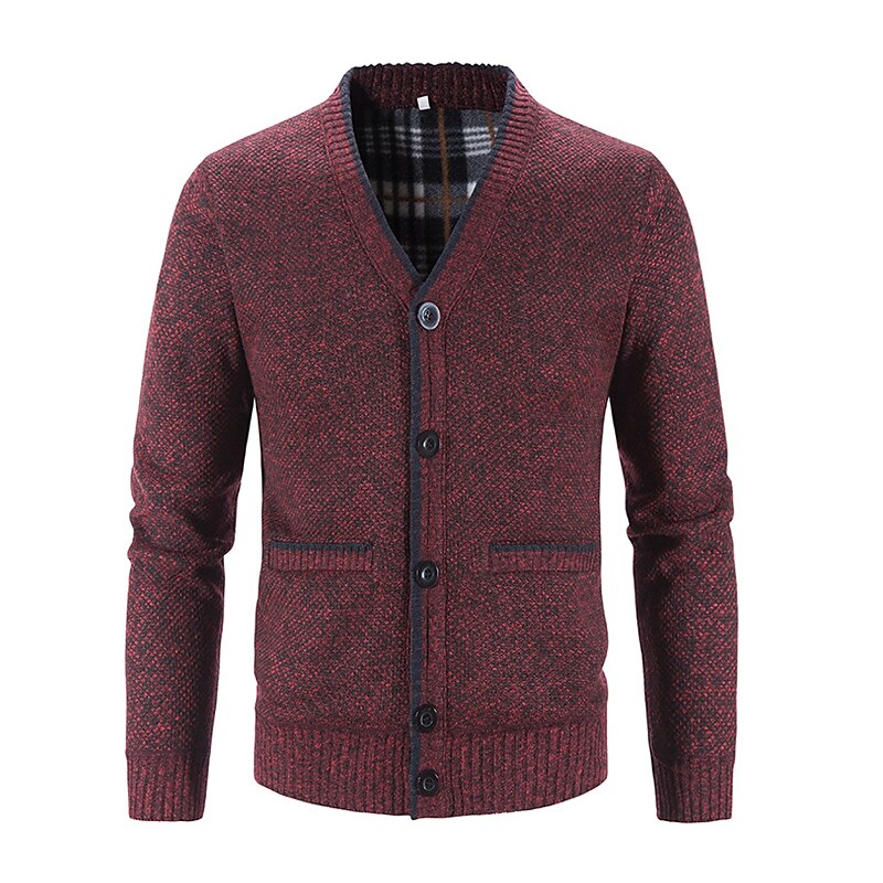 Hugh | Textured V-Neck Cardigan