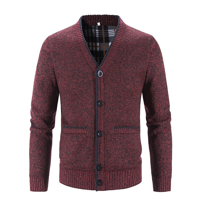 Hugh | Textured V-Neck Cardigan