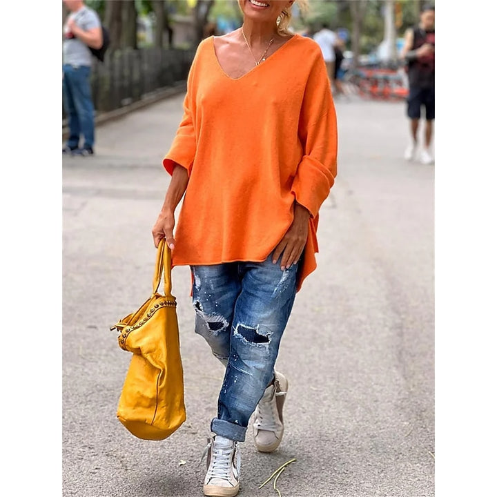 Aurelia | Relaxed V-Neck Pullover