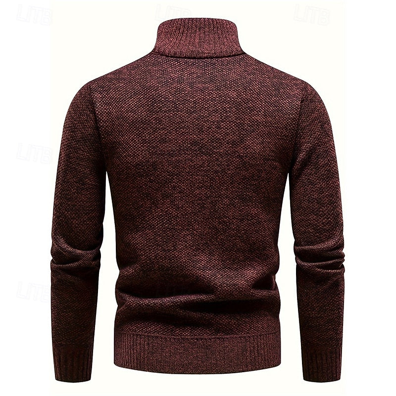 Rory | Textured Quarter-Zip Sweater