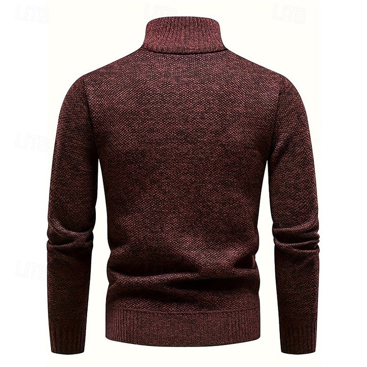 Rory | Textured Quarter-Zip Sweater