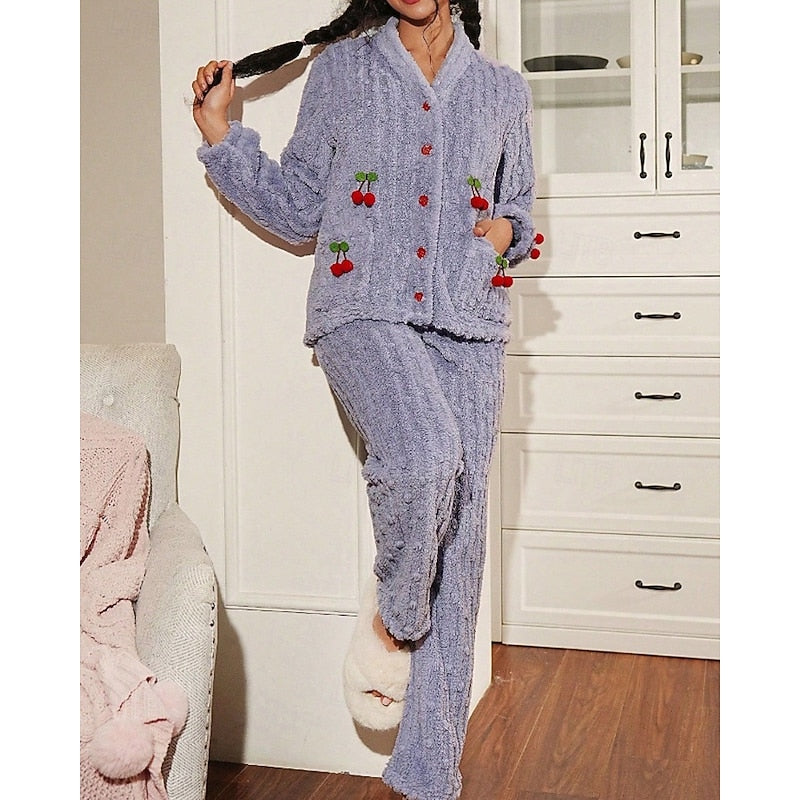Delilah | Cosy Cherry Two-Piece Set