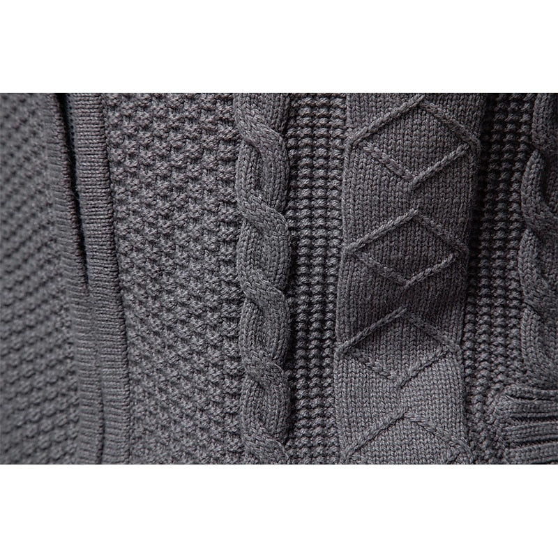 Clive | Cable-Knit Zip-Up Cardigan