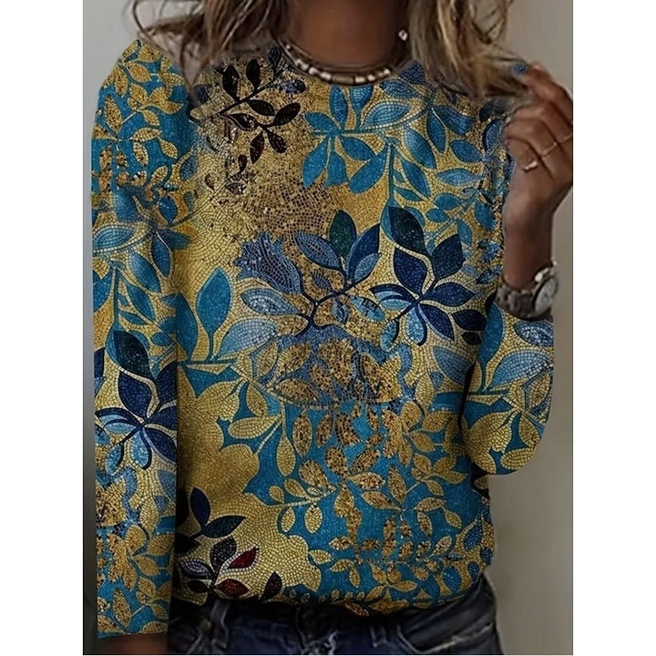 Katherine | Vintage Botanical Print Top