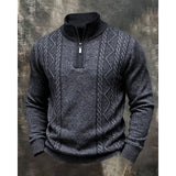 Colby | Textured Quarter-Zip Sweater