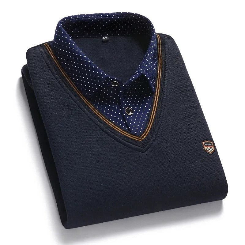Rufus | Layered Mock-Collar Sweater
