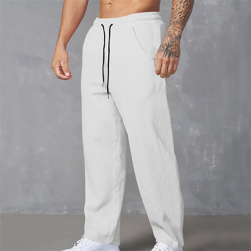 Dominic | Relaxed Ribbed Trousers