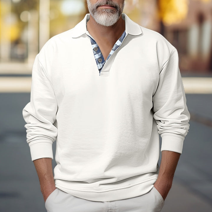 Landon | Polo-Collar Sweatshirt