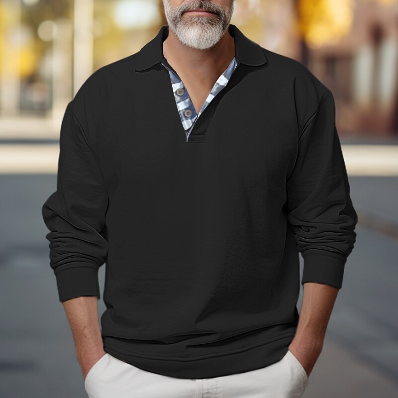 Landon | Polo-Collar Sweatshirt