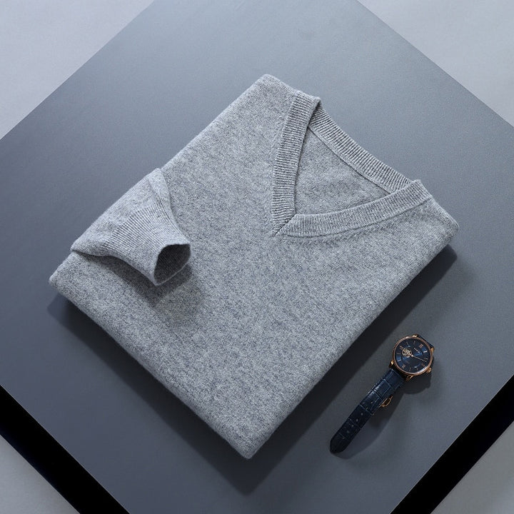 Damian | Refined V-Neck Jumper