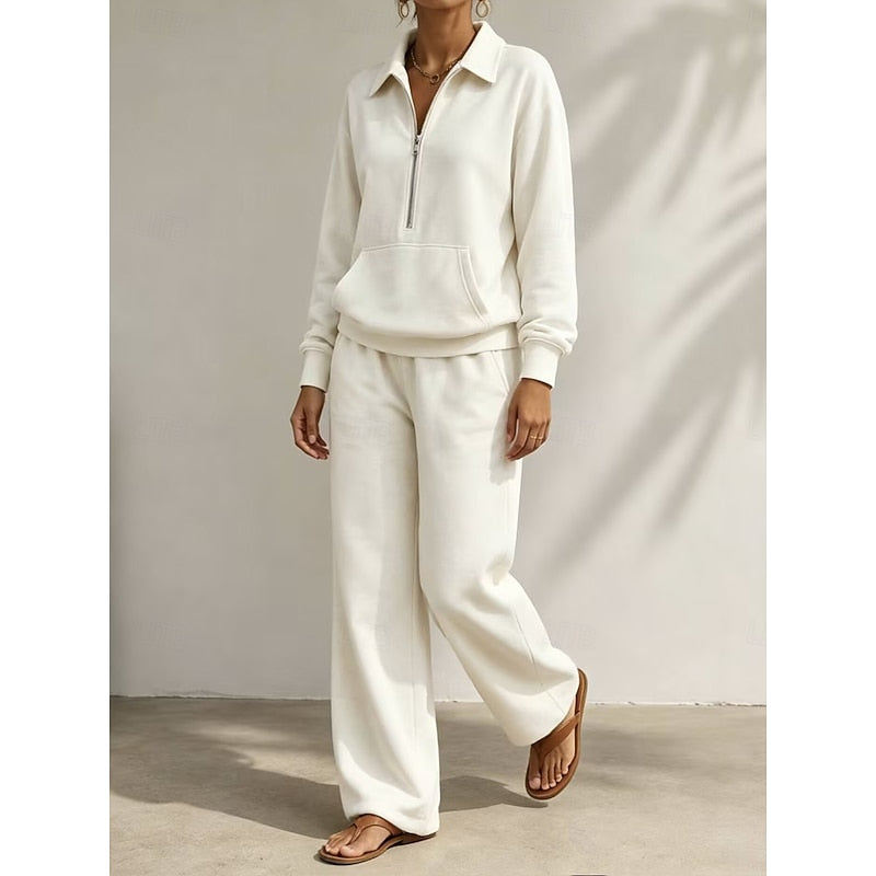 Beatrix | Relaxed Half-Zip Two-Piece Set