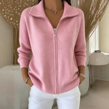 Lorena | Refined Zip-Front Cardigan