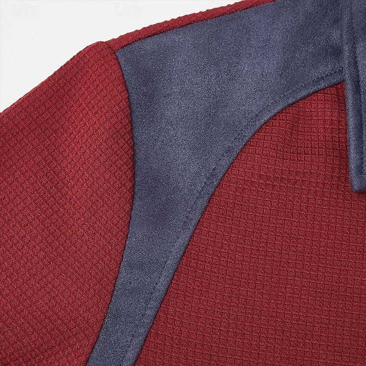 Rhett | Textured Quarter-Zip Pullover