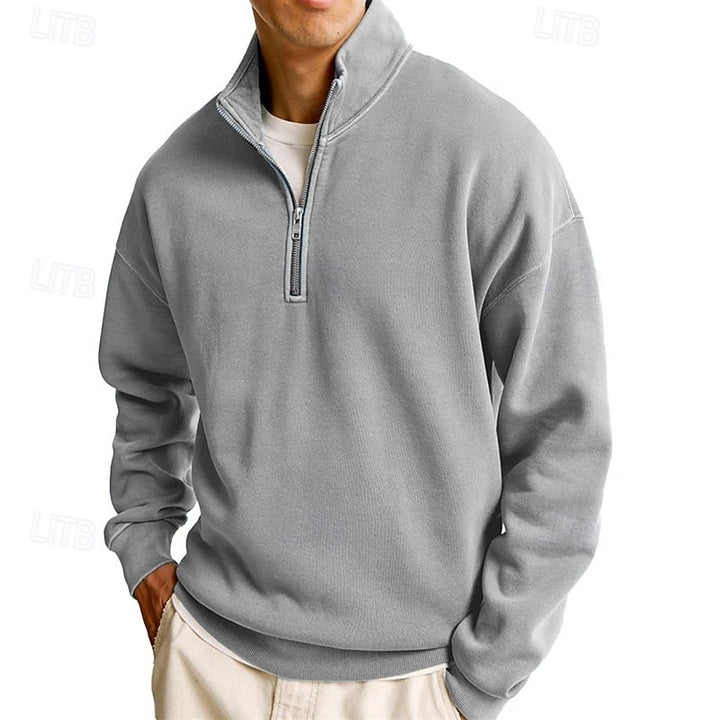 Sutton | Quarter-Zip Stand-Collar Sweatshirt