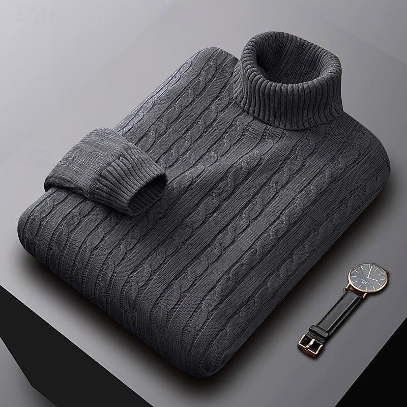 Gregory | Cable-Knit Turtleneck Jumper