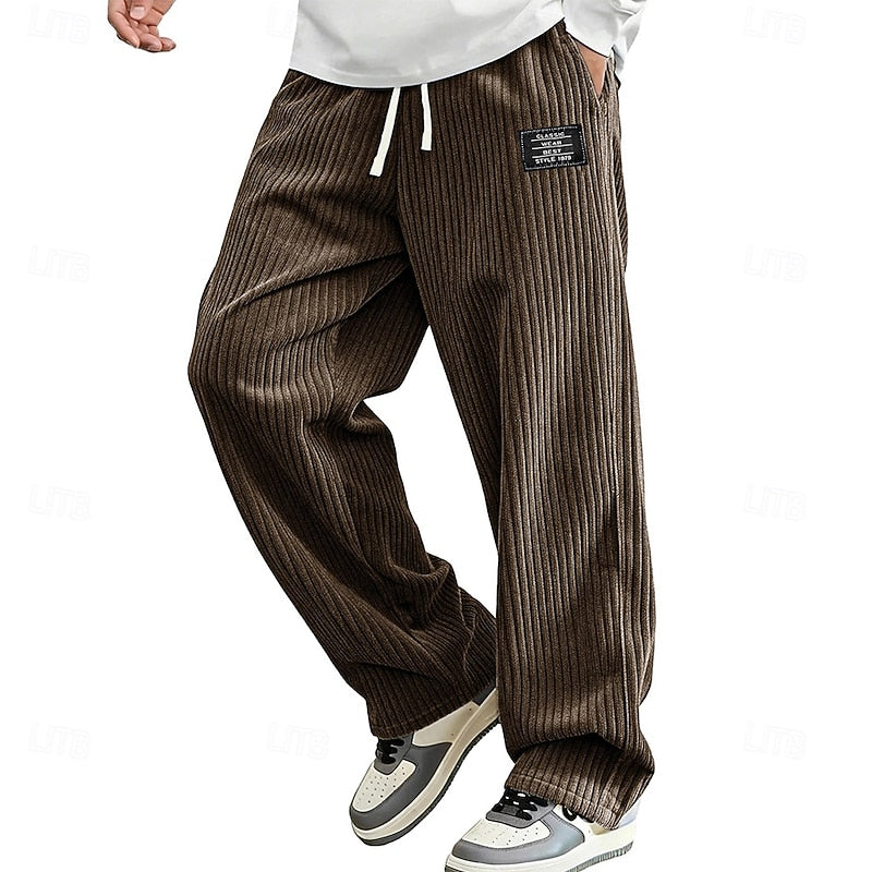 Nash | Relaxed Ribbed Drawstring Trousers