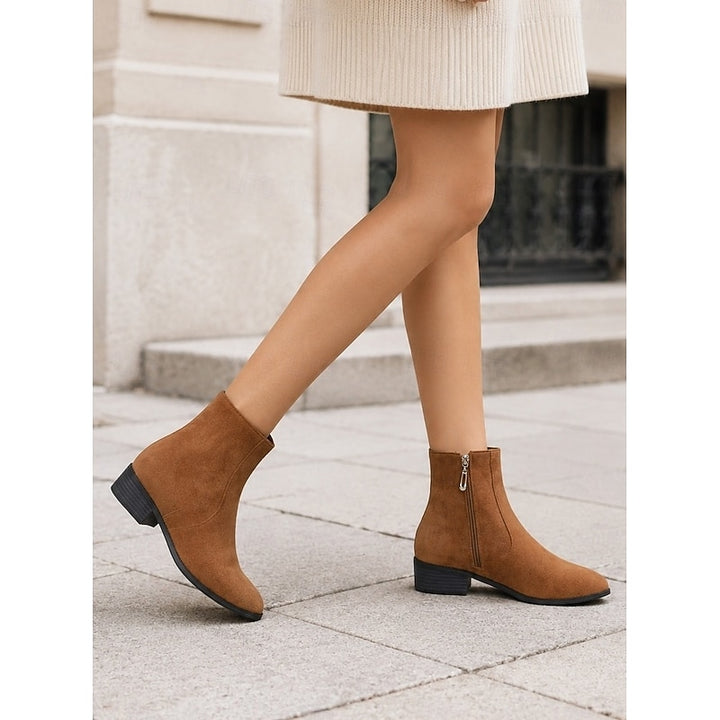 Hazel | Refined Block-Heel Ankle Boots