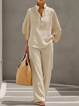 Adelaide | Classic Wide Sleeve and Trouser Set