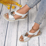 Arianna | Braided Rope Platform Sandals