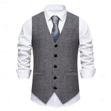Griffin | Tailored Herringbone Waistcoat