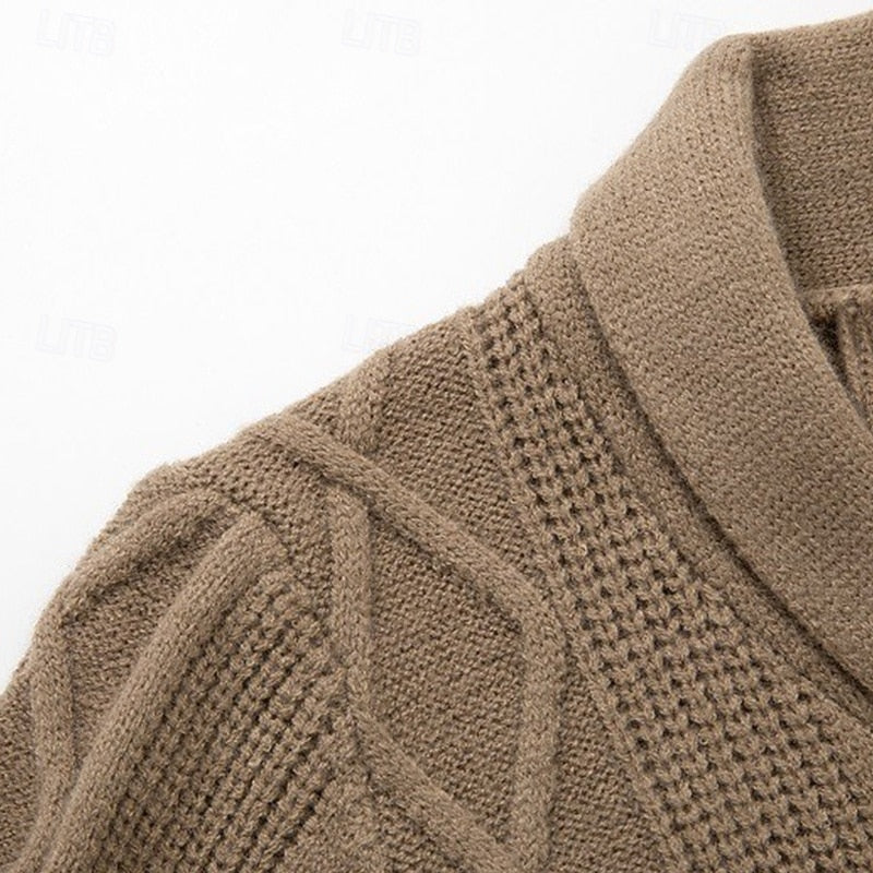 Garrick | Shawl-Collar Button-Up Cardigan