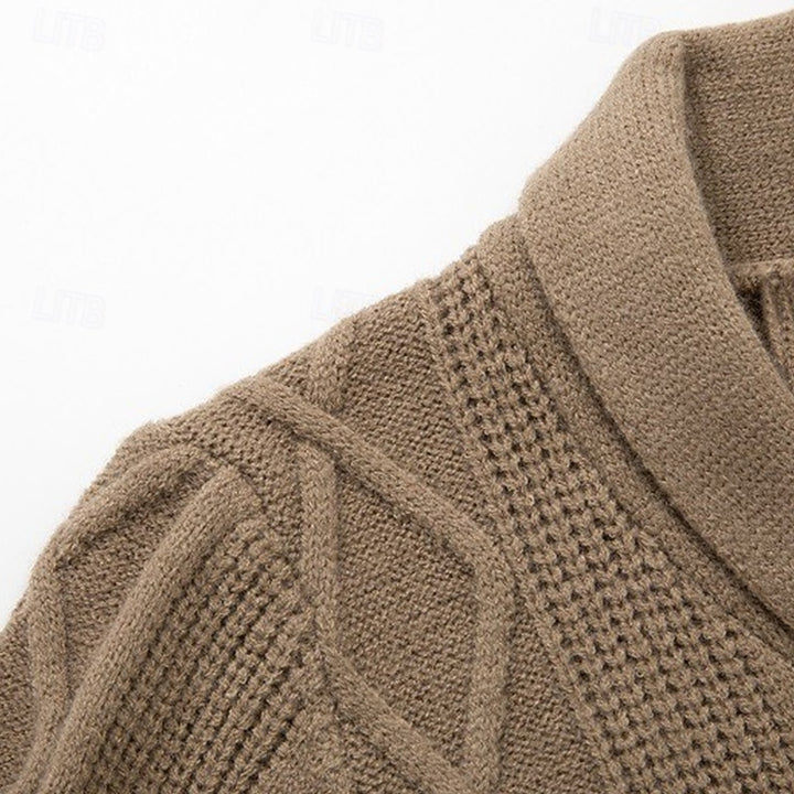 Garrick | Shawl-Collar Button-Up Cardigan